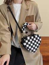 Fashionable Chequered Love Crossbody Bag